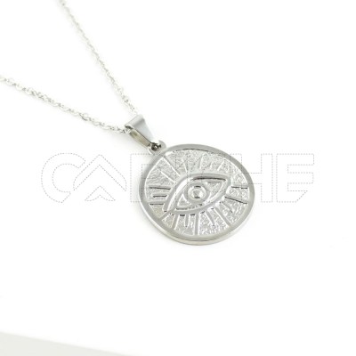 Collar en acero Ojo