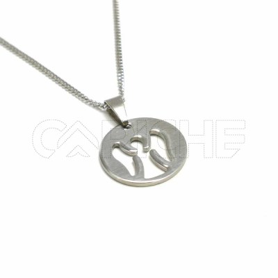 Collar en acero Ángel