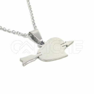 Collar en acero Cupido