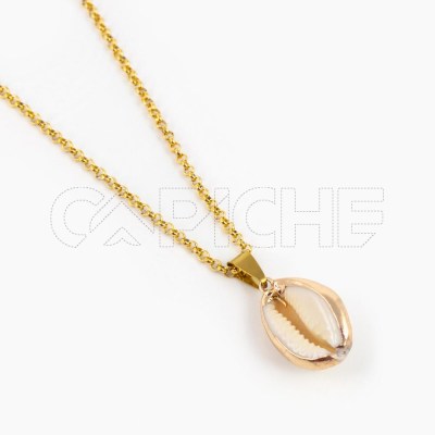 Collar en acero Concha XL