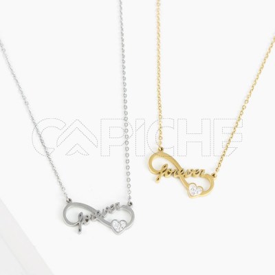 Collar en acero Infinito Forever