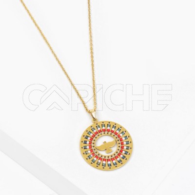 Collar en acero Abalorio Espirito Santo