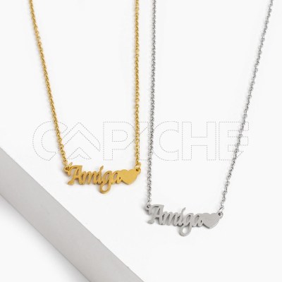 Collar en acero Amiga