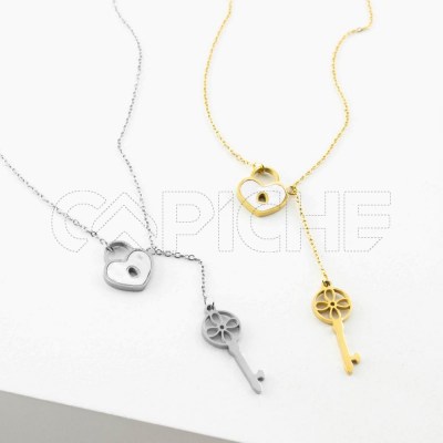 Collar en acero Candado