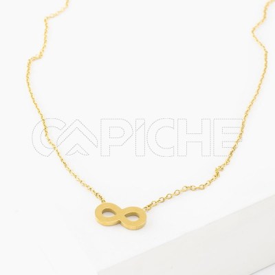Collar en acero Infinito