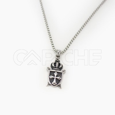 Collar em acero King Cruz