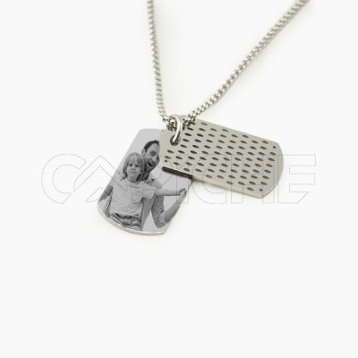 Collar em acero Militar foto