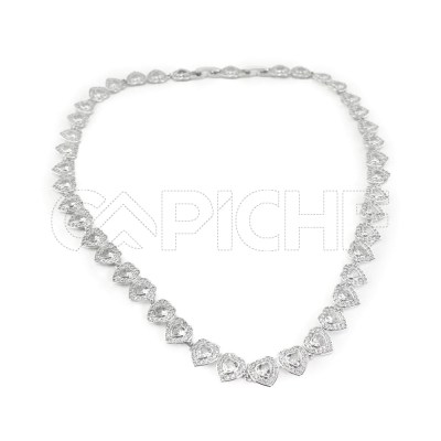Collar Zirconia Tennis Jewelry Silver