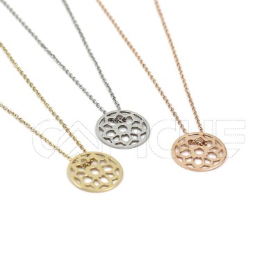 Collar en acero Filigrana
