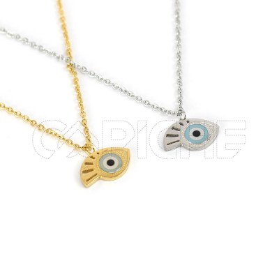 Collar en acero Ojo