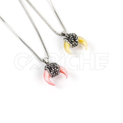 Collar en acero Moon