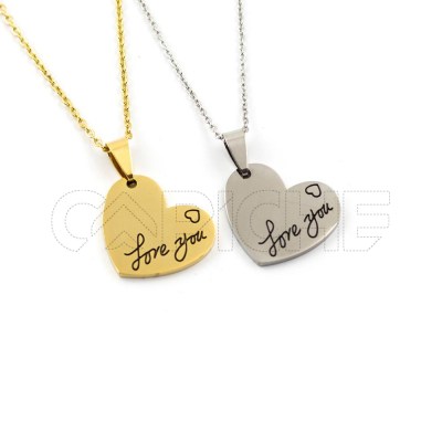 Collar en acero Love You