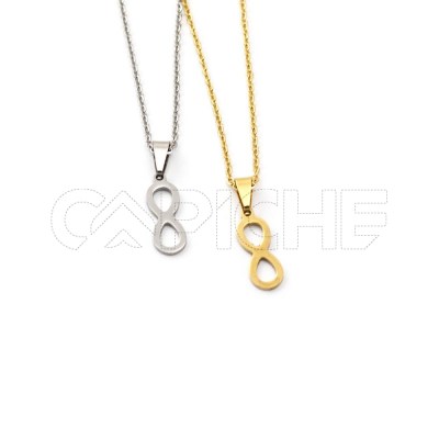 Collar en acero Infinito