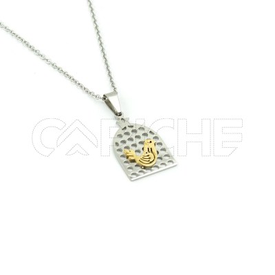 Collar en acero Jaula