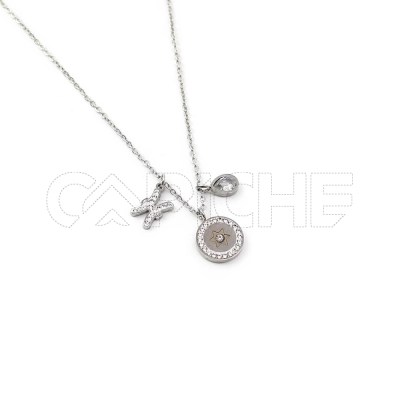 Collar en acero Signo Piscis