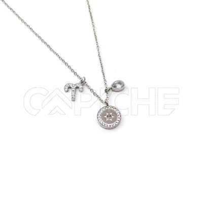 Collar en acero Signo Aries