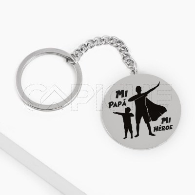 Llavero Mi Papá Mi Héroe