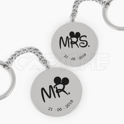 Conjunto de Llaveros Mr & Mrs