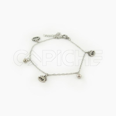 Pulsera em acero para pé Ojo