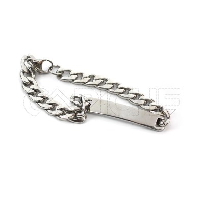 Pulsera en acero Groove