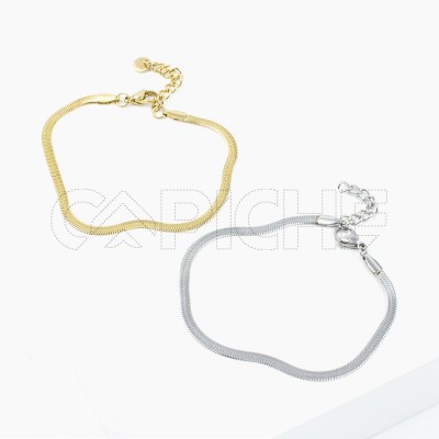 Pulsera en acero Serpent