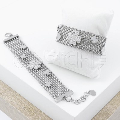 Pulsera Malha Trébols