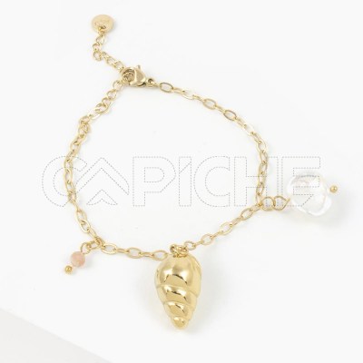 Pulsera en acero Concha