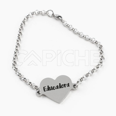 Pulsera en acero Educadora