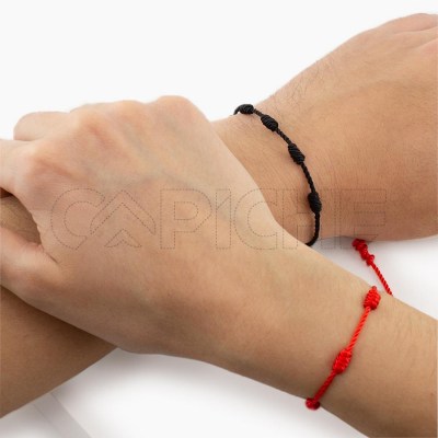 Pulsera Negra 7 Nudos