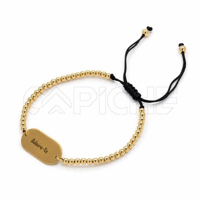 Pulsera em acero Grabación