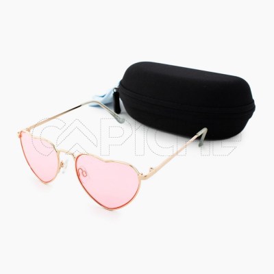 Gafas de Sol Corazón Rosado