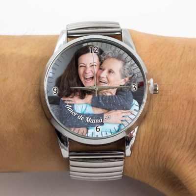 Reloj con Foto Personalizado Elástico