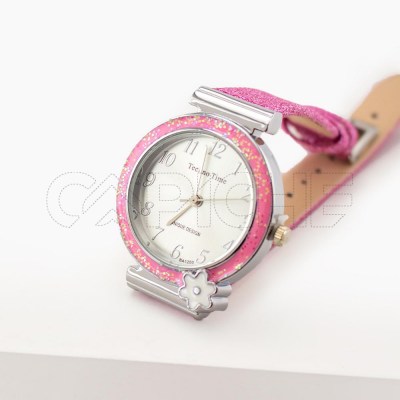 Reloj Glitter Flor