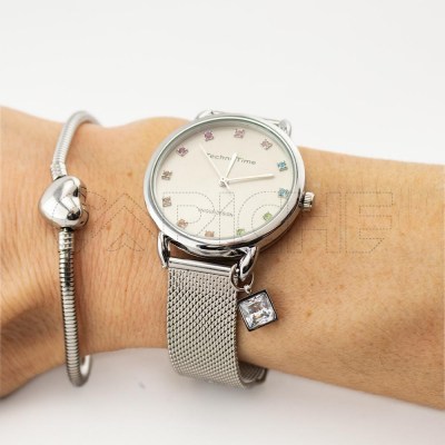 Reloj en acero Brillante Plateado