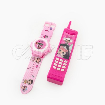 Conjunto Reloj e Teléfono LOL
