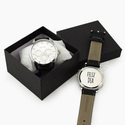 Reloj com frase Personalizable