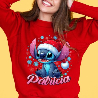 Sudadera Stitch Navideño