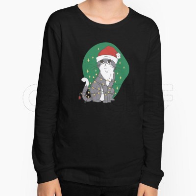Sudadera sin Capucha Niño/a Gato Navideño