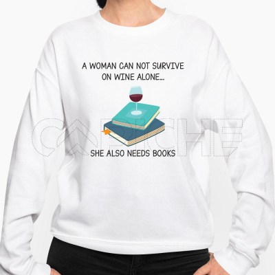 Sudadera Woman and book