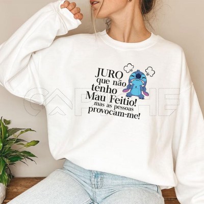 Sudadera Mal Carácter Stitch