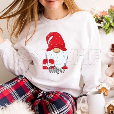 Sudadera Sin Capucha Navidad Gnomo