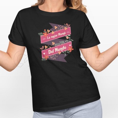 Camiseta Flowers Mamá