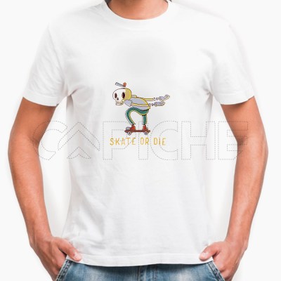 Camiseta Hombre Skate or Die