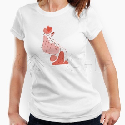 Camiseta Mujer Korean Love