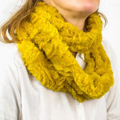 Bufanda de Cuello Doble Flury Amarillo