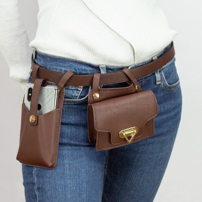 Bolso de Cintura Fraxil Brown