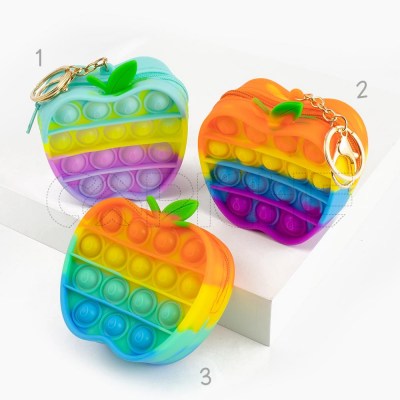 Monedero Llavero Pop It Manzana