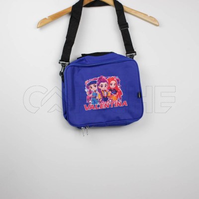 Estampa Impressa Lancheira Escolar Azul Royal Valentina
