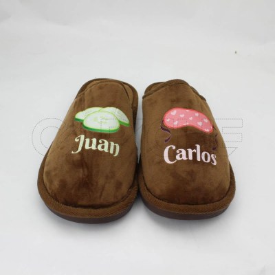 Estampa Impressa Chinelo Guarda Marrón 45 Juan Carlos