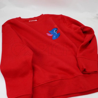 Estampa Impressa Sudadera 7-8 Roja